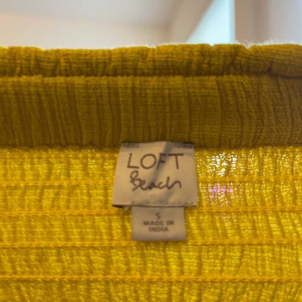 LOFT Beach Smocked Strapless Jumpsuit - Picture 6 of 8